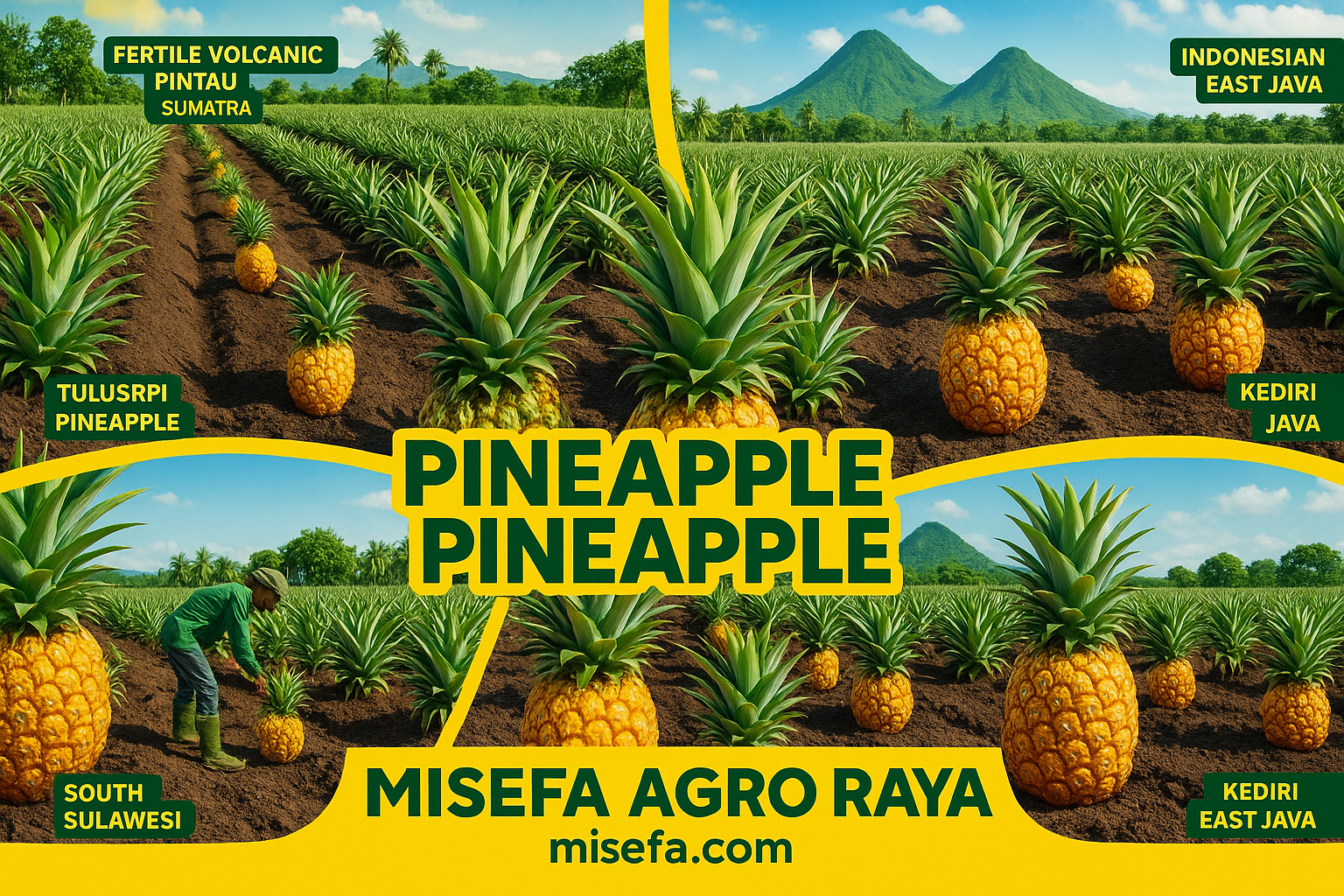 Indonesian Pineapple Farm